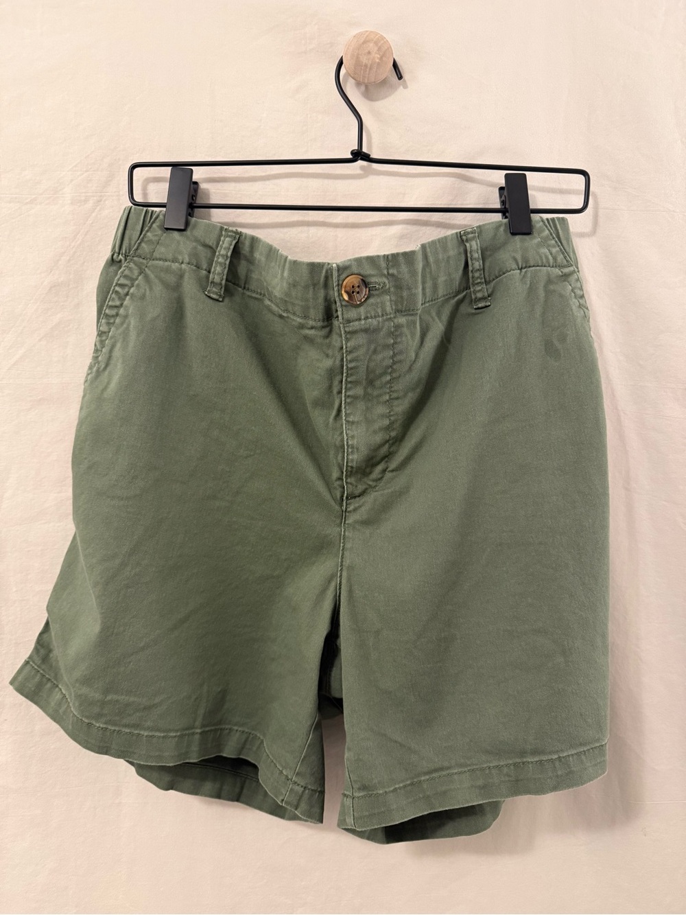 Old Navy Women's Olive Green High-Waist Cotton Shorts